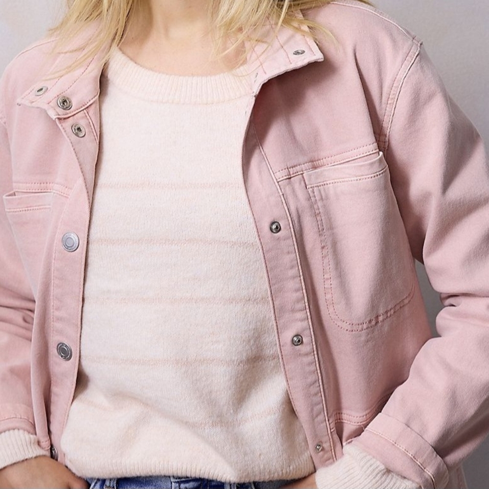 Women's Lauren Conrad Anorak Denim Jacket - Picture 2 of 5